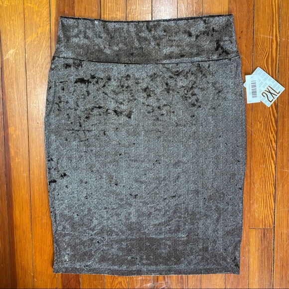 LuLaRoe Elegant Cassie Stretchy Pencil Skirt 2XL